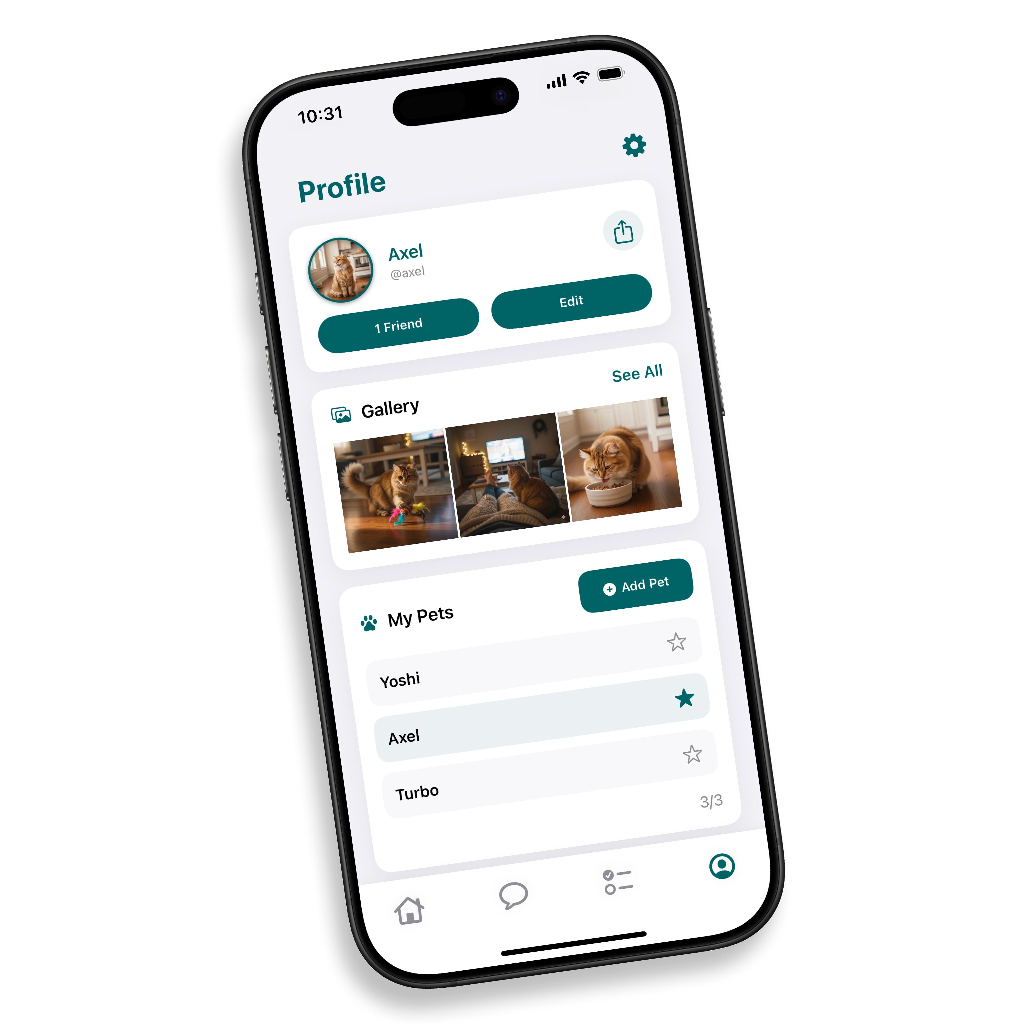 Multi-pet profiles and onboarding setup - Animo